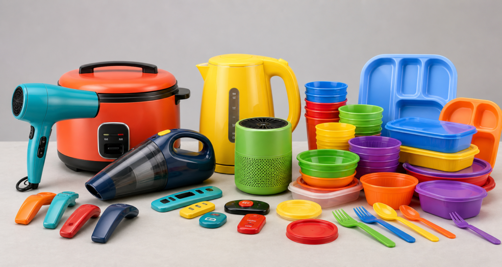 Color masterbatch applications for home appliances and disposable tableware